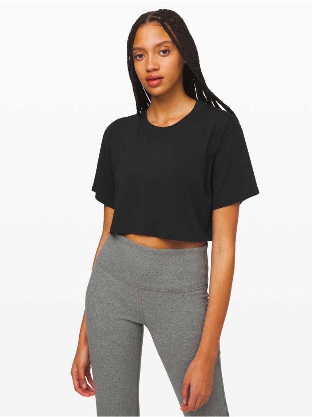 Lululemon All Yours Boyfriend Tee *Cropped (Black)
